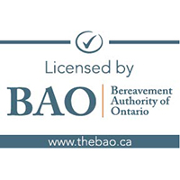 Licensed by Bereavement Authority of Ontario