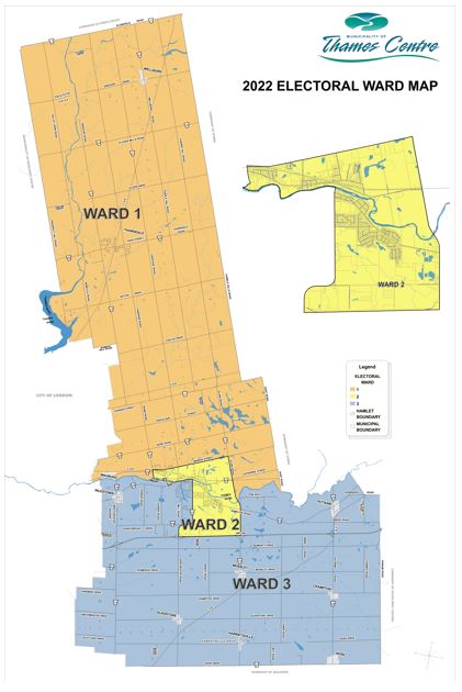 Thames Centre - Ward Map