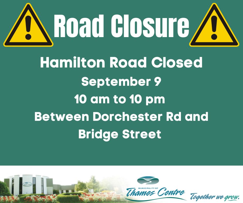BridgeFest Road Closure Road Closure Sign