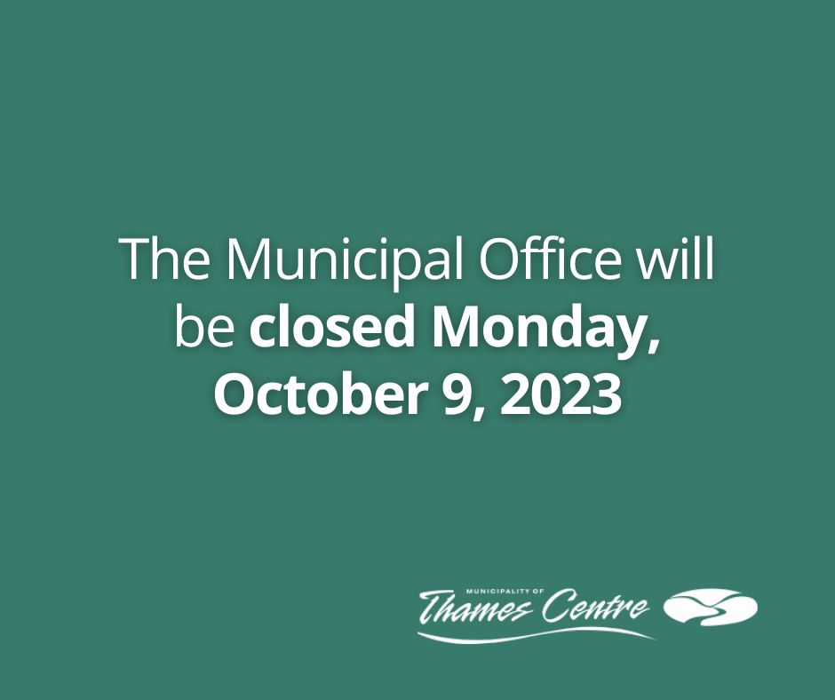 Office Closure - October 9, 2023 Office Closure Text