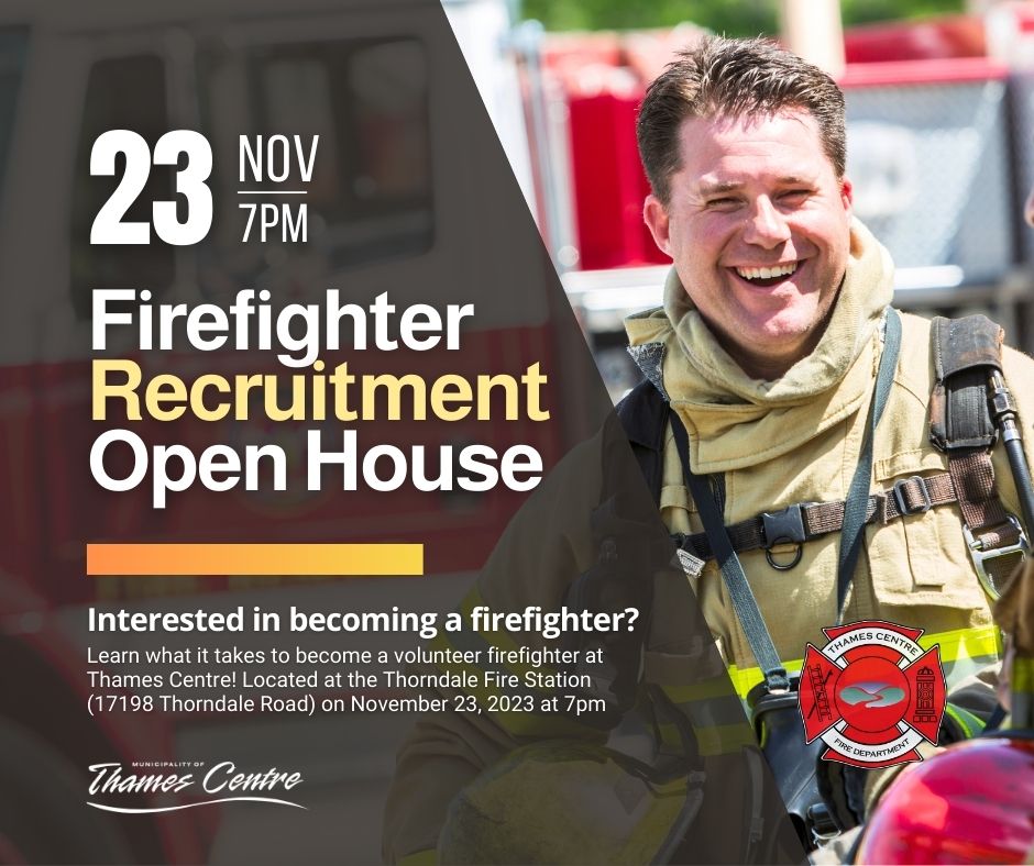 Firefighter Recruitment Open House Text