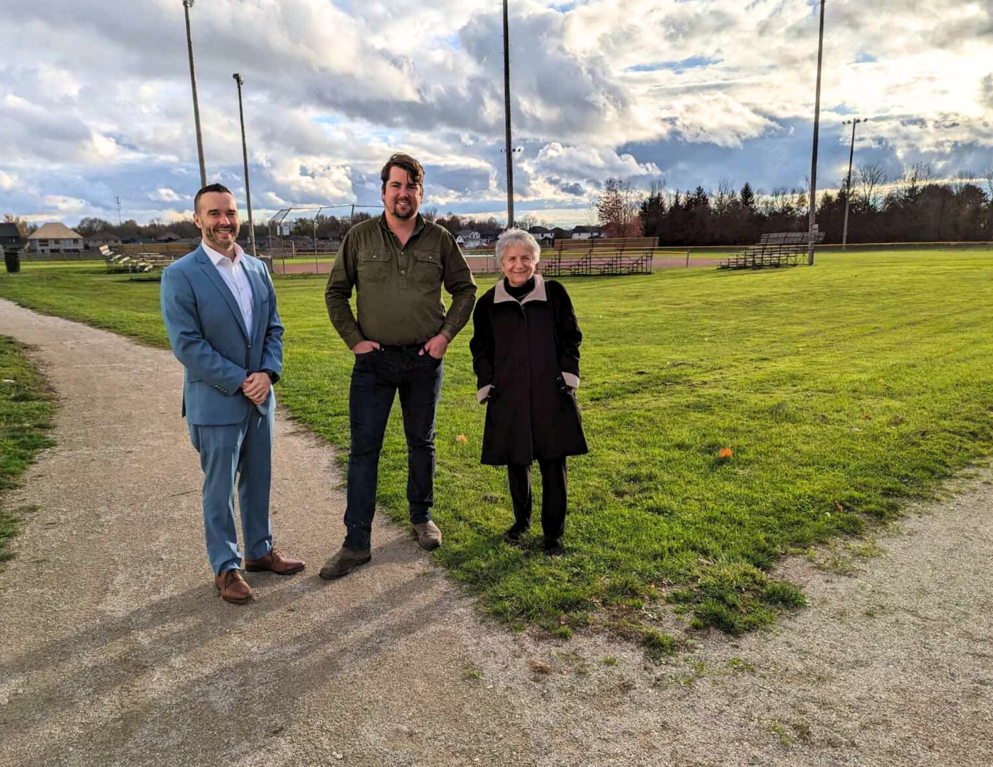 CAO David Barrick, Councillor Heemans and Mayor McMillan