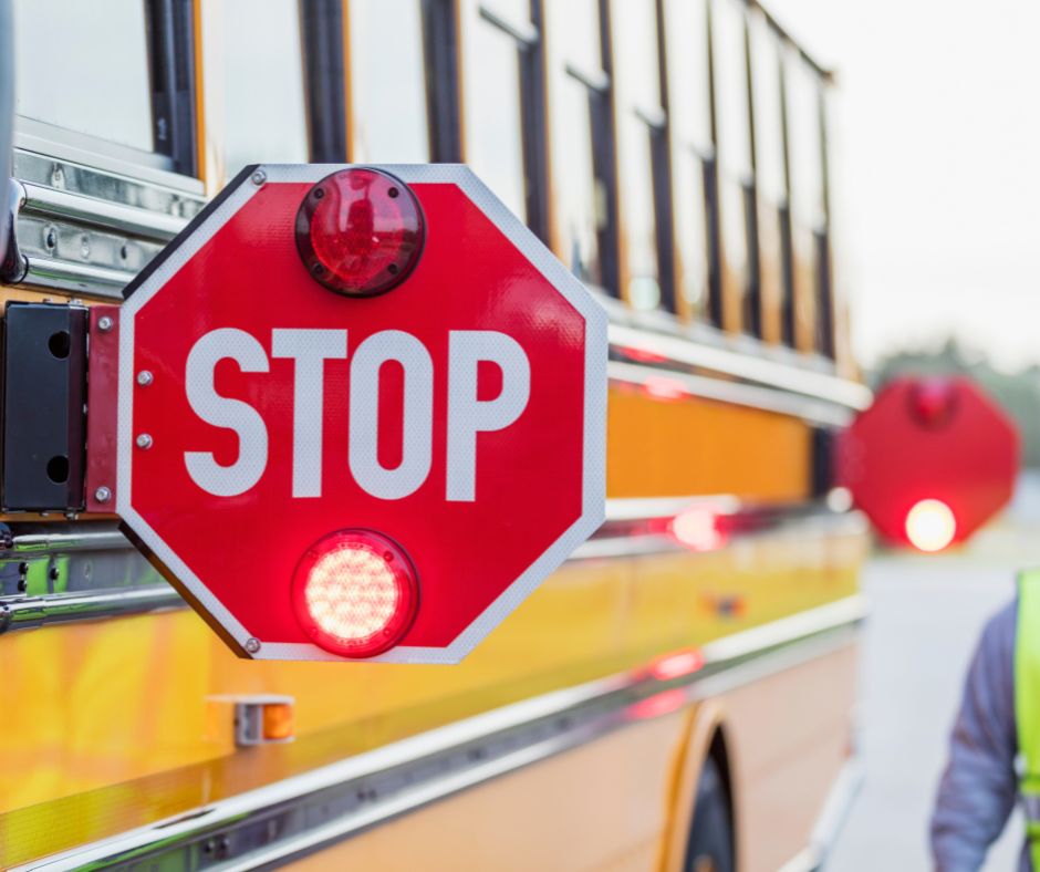 school bus stop sign