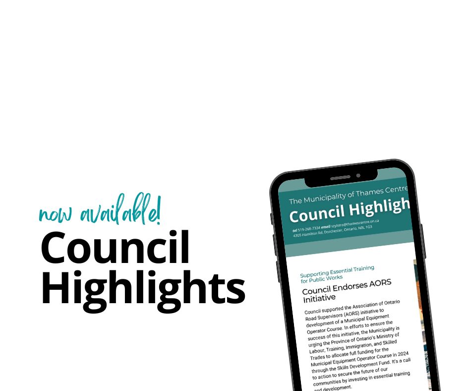mobile device showing council highlights document