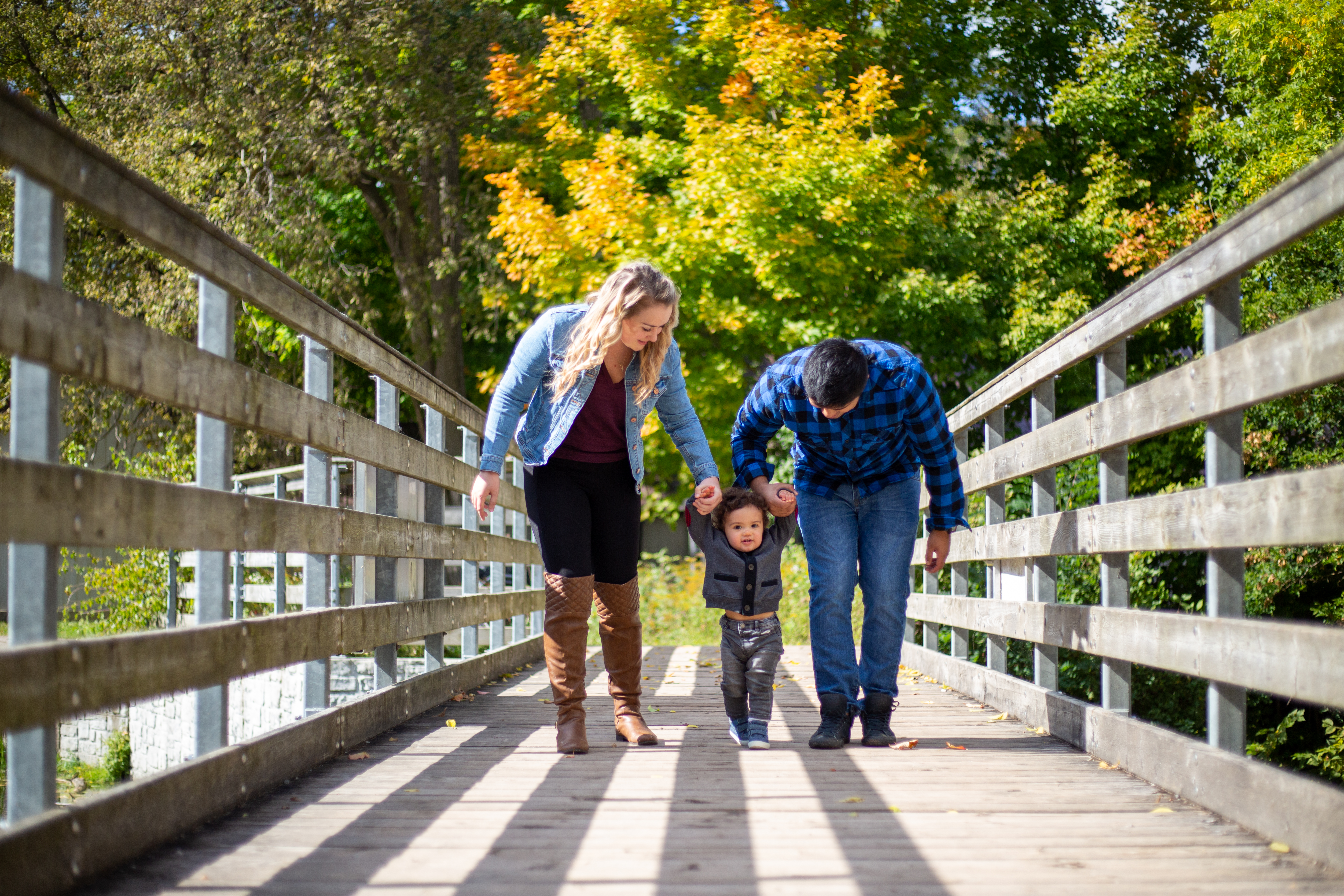 mill pond family walking