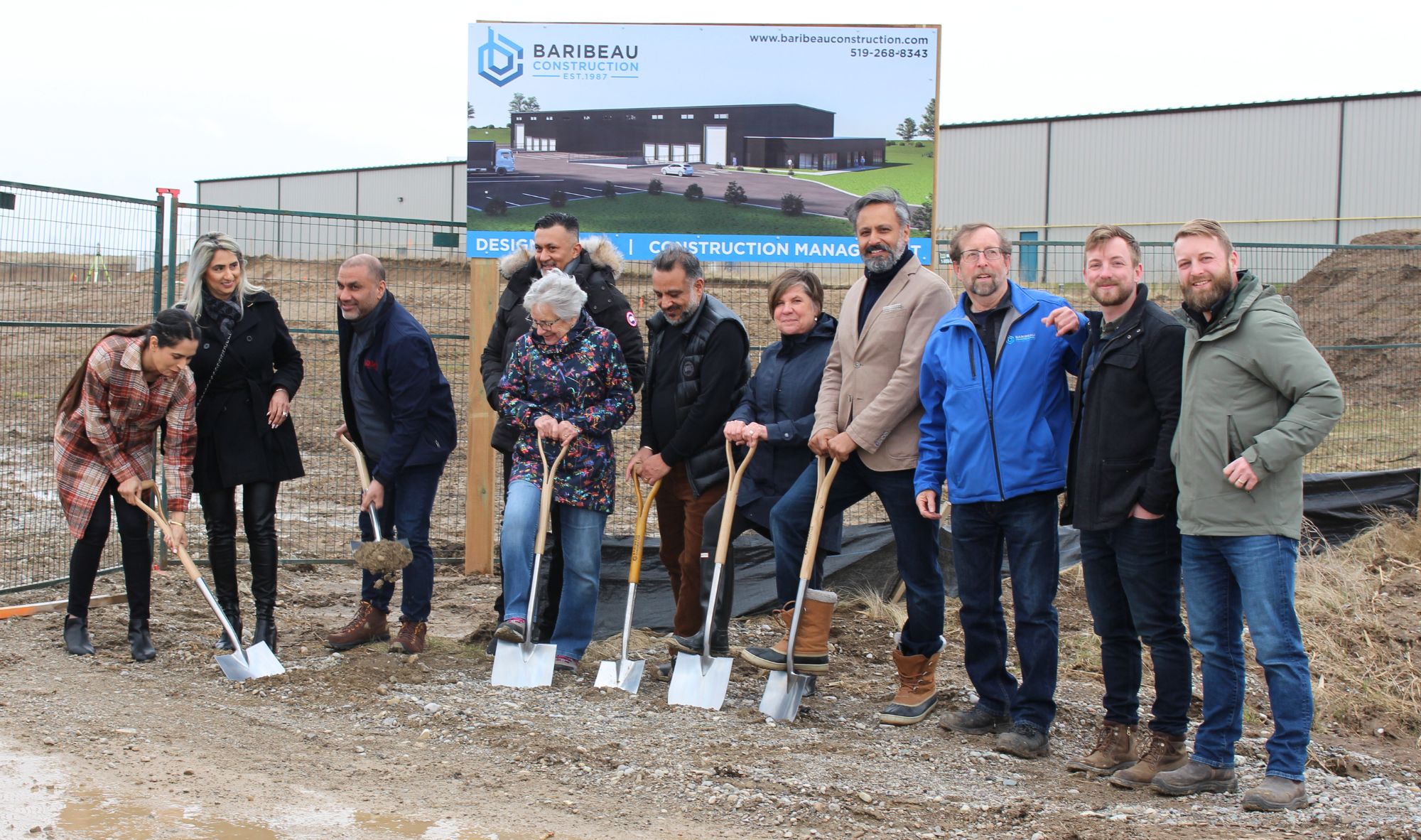 mayor at groundbreaking ceremony