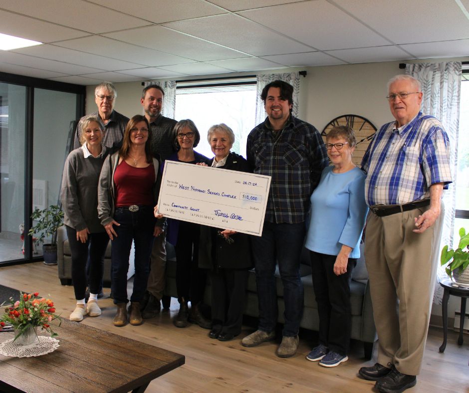mayor and councillor heeman with west nissouri manor board of directors