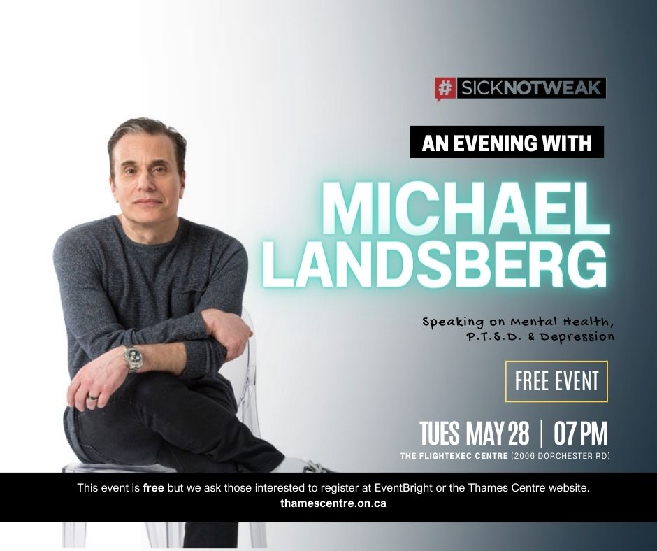 Michael Landsberg on a chair