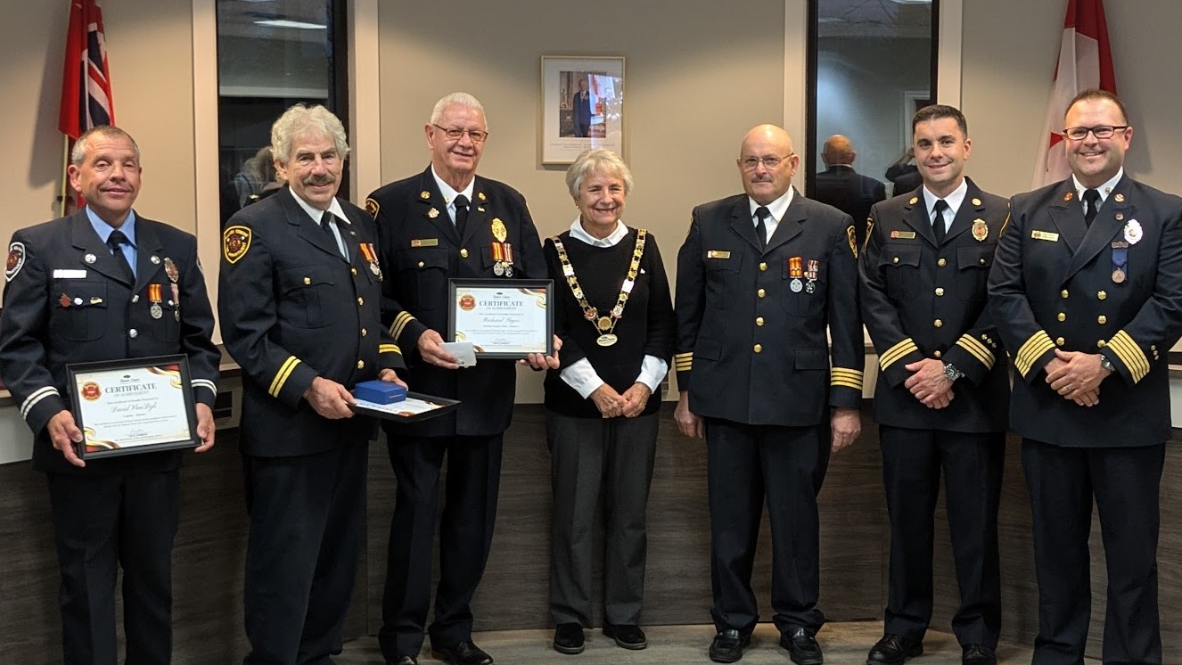 Firefighters receive awards