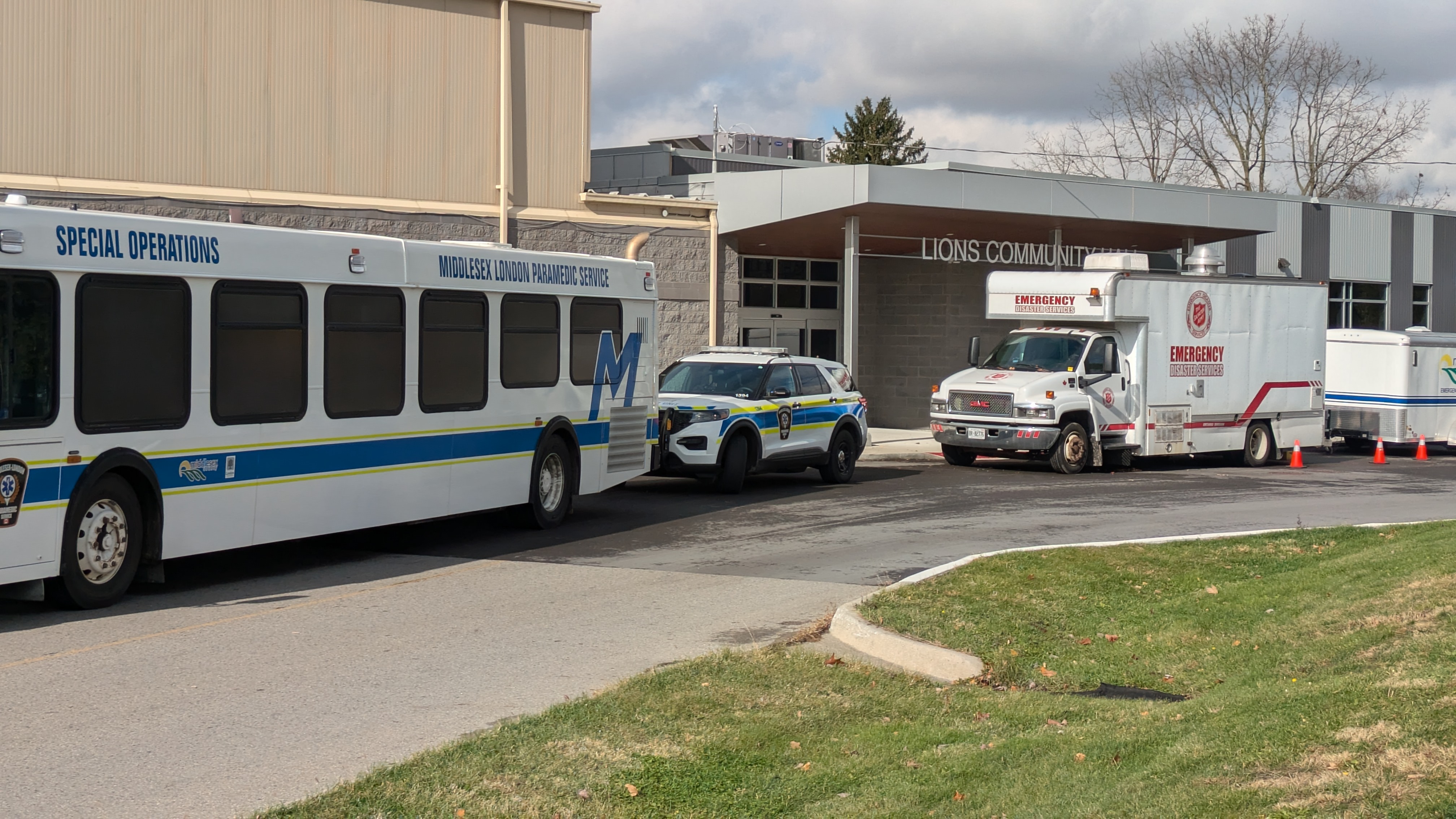 Emergency Vehicles at Lions Centre