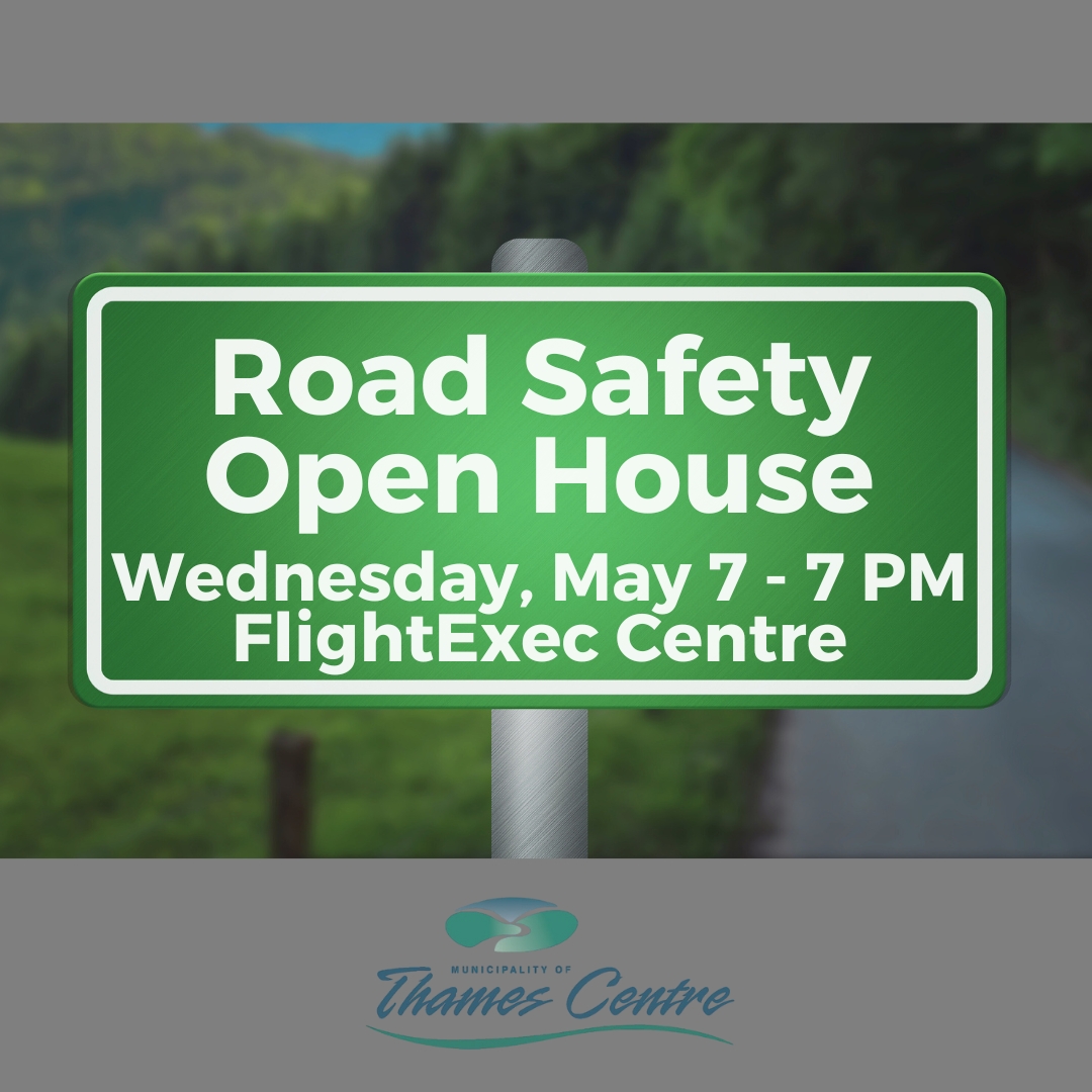 Road Safety Open House Street Sign