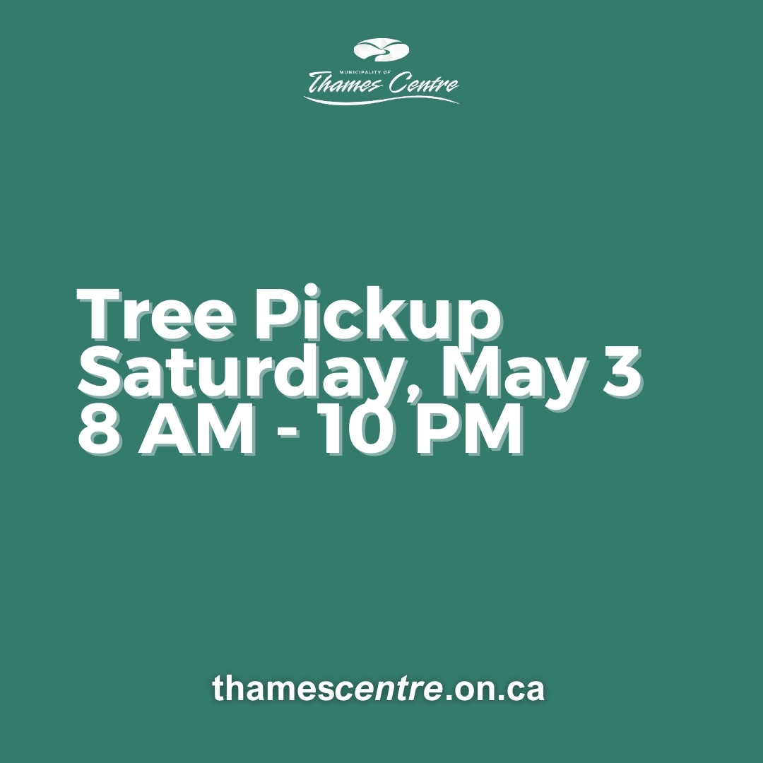 Text - Tree Pickup Saturday May 3