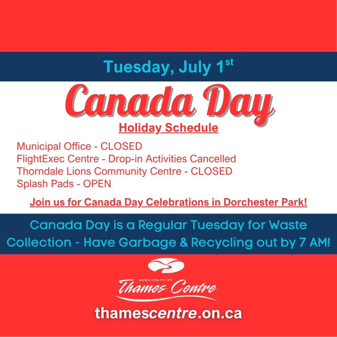 Canada Day Schedule