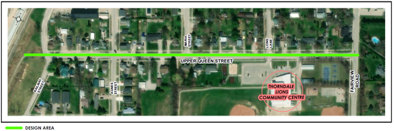 upper queen street map