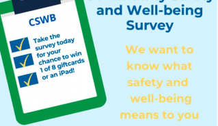 Picture describing CSWB survey prizes.